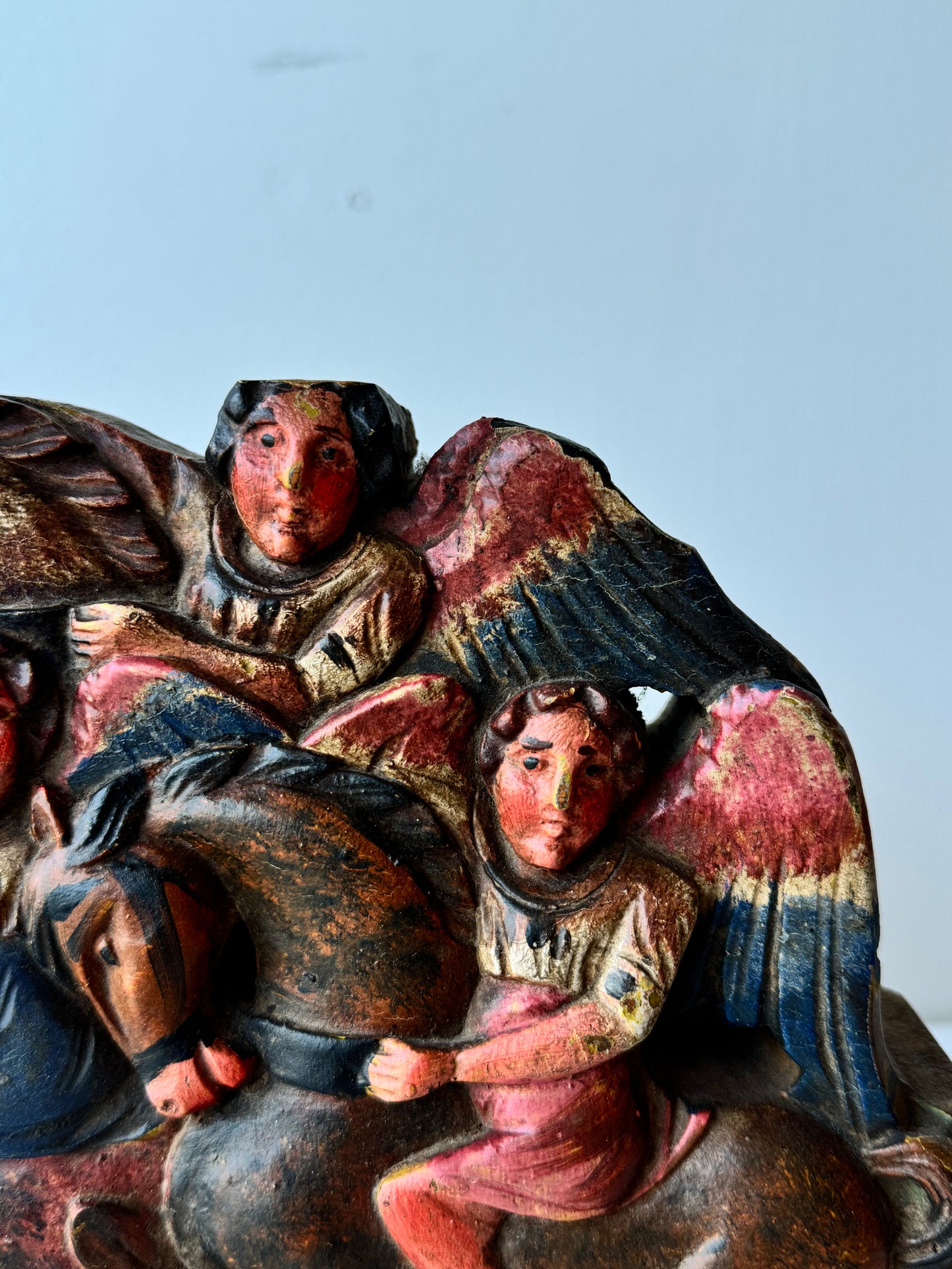 Painted Three Angels on Horseback