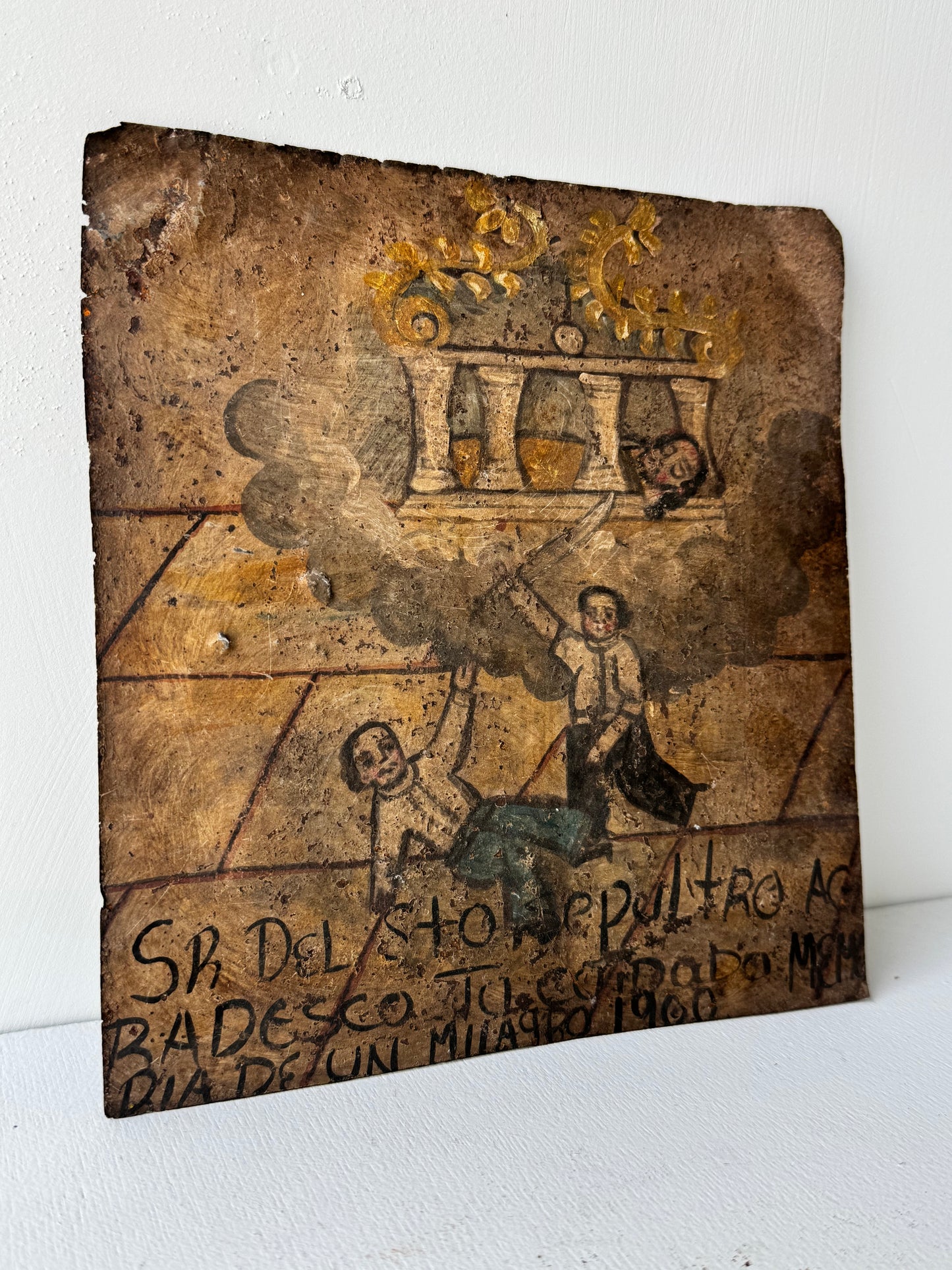 Painted Tin Votive