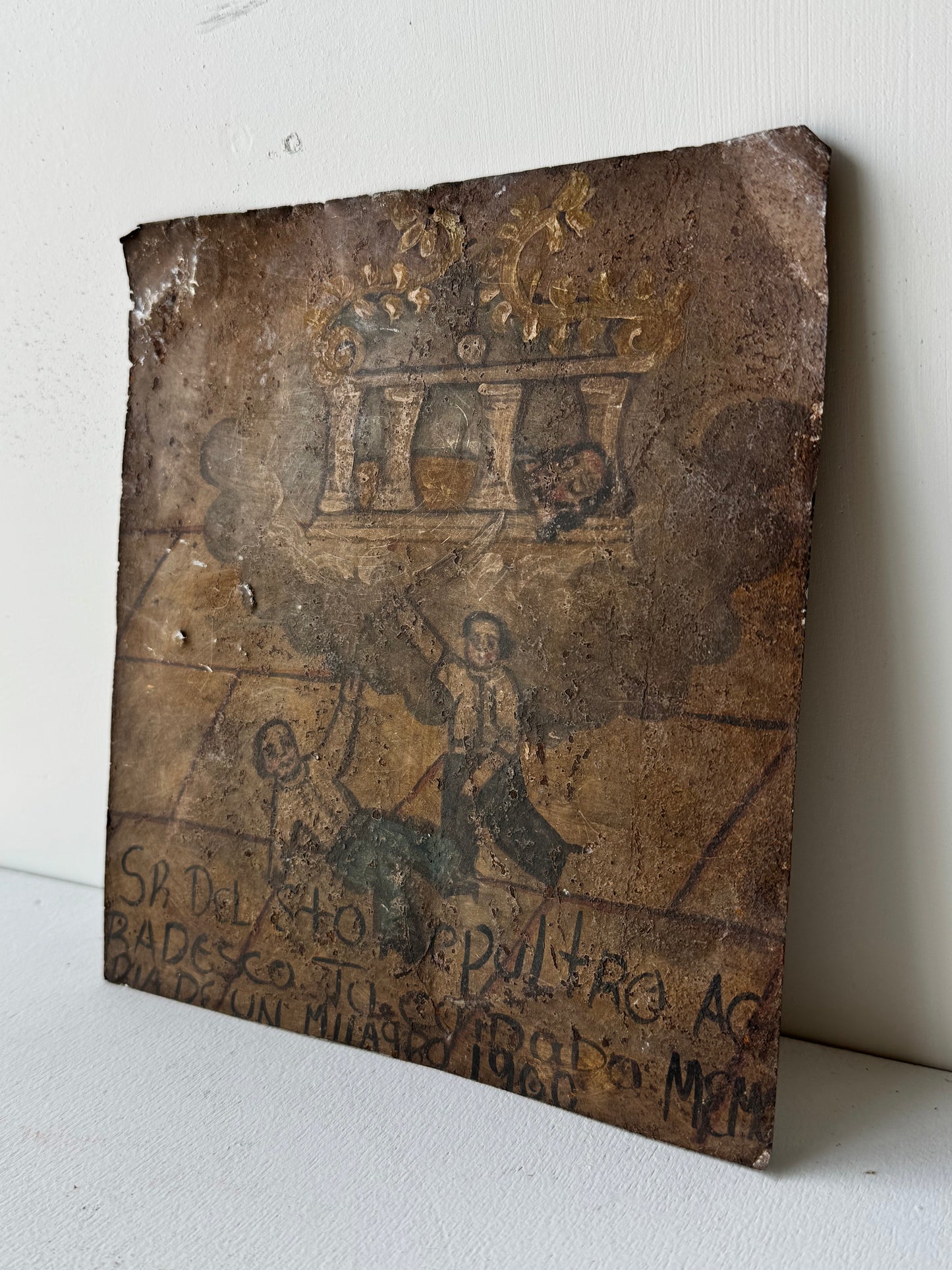 Painted Tin Votive