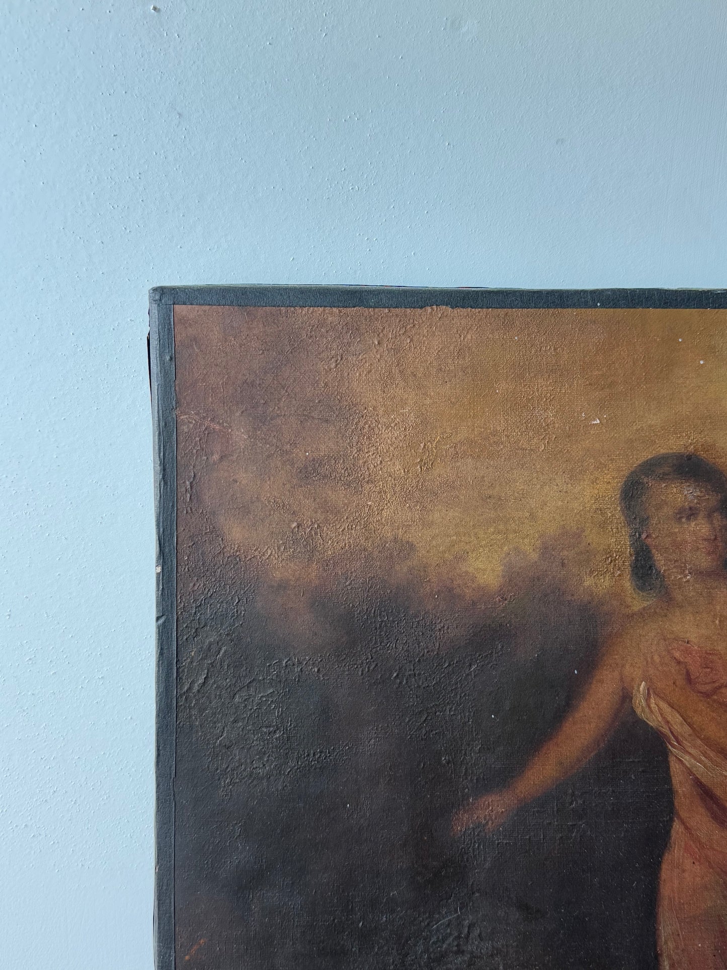 Oil Painting of Walking Lady