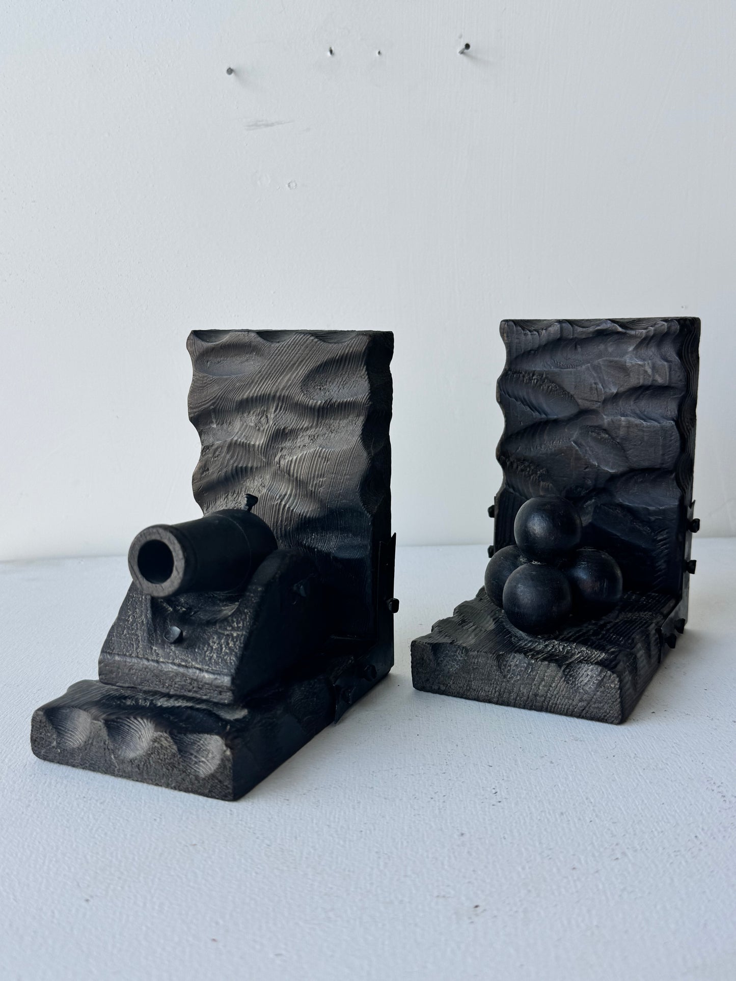 Pair of Carved Bookends