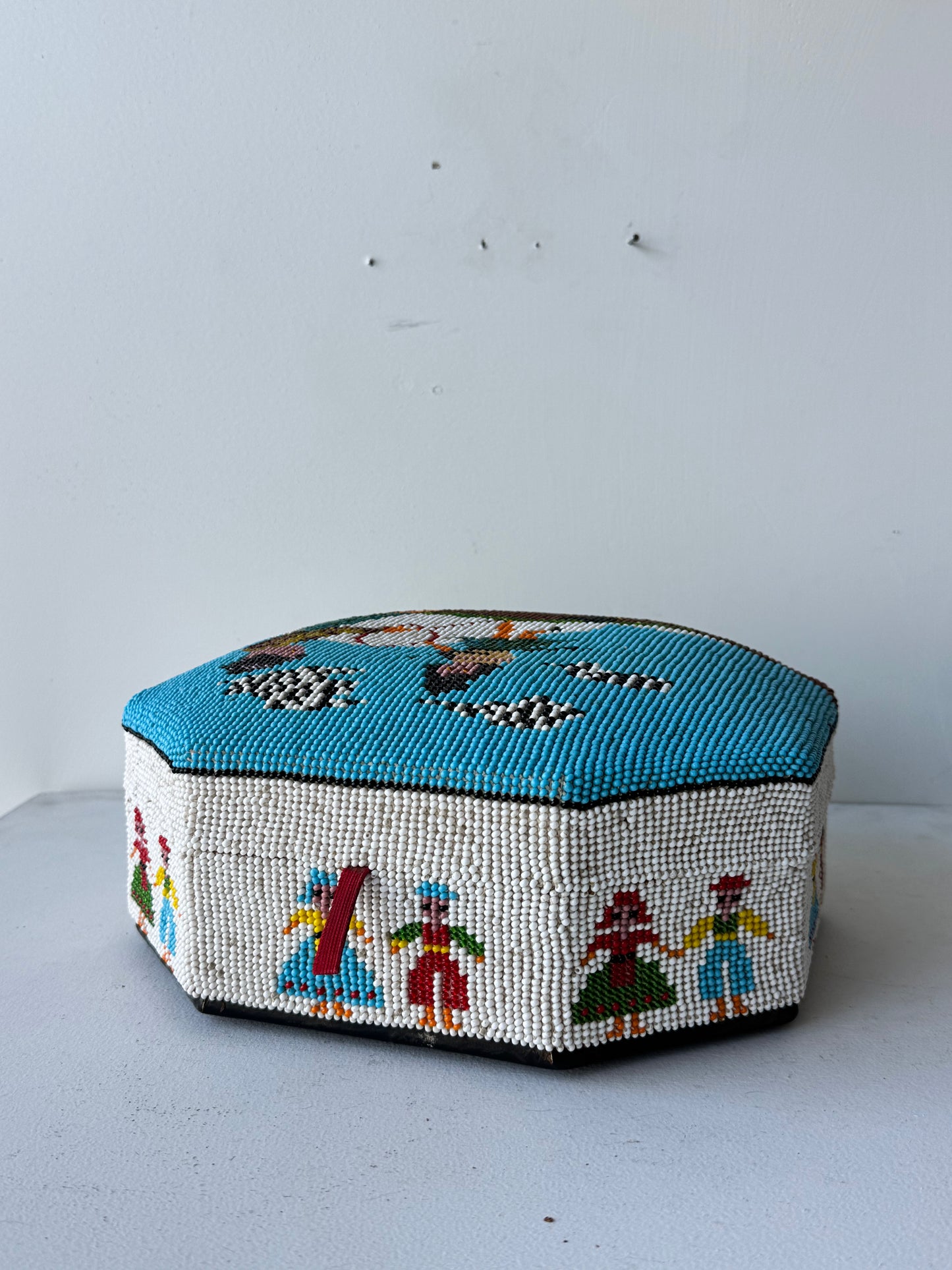 Victorian Beadwork Sweetheart Box