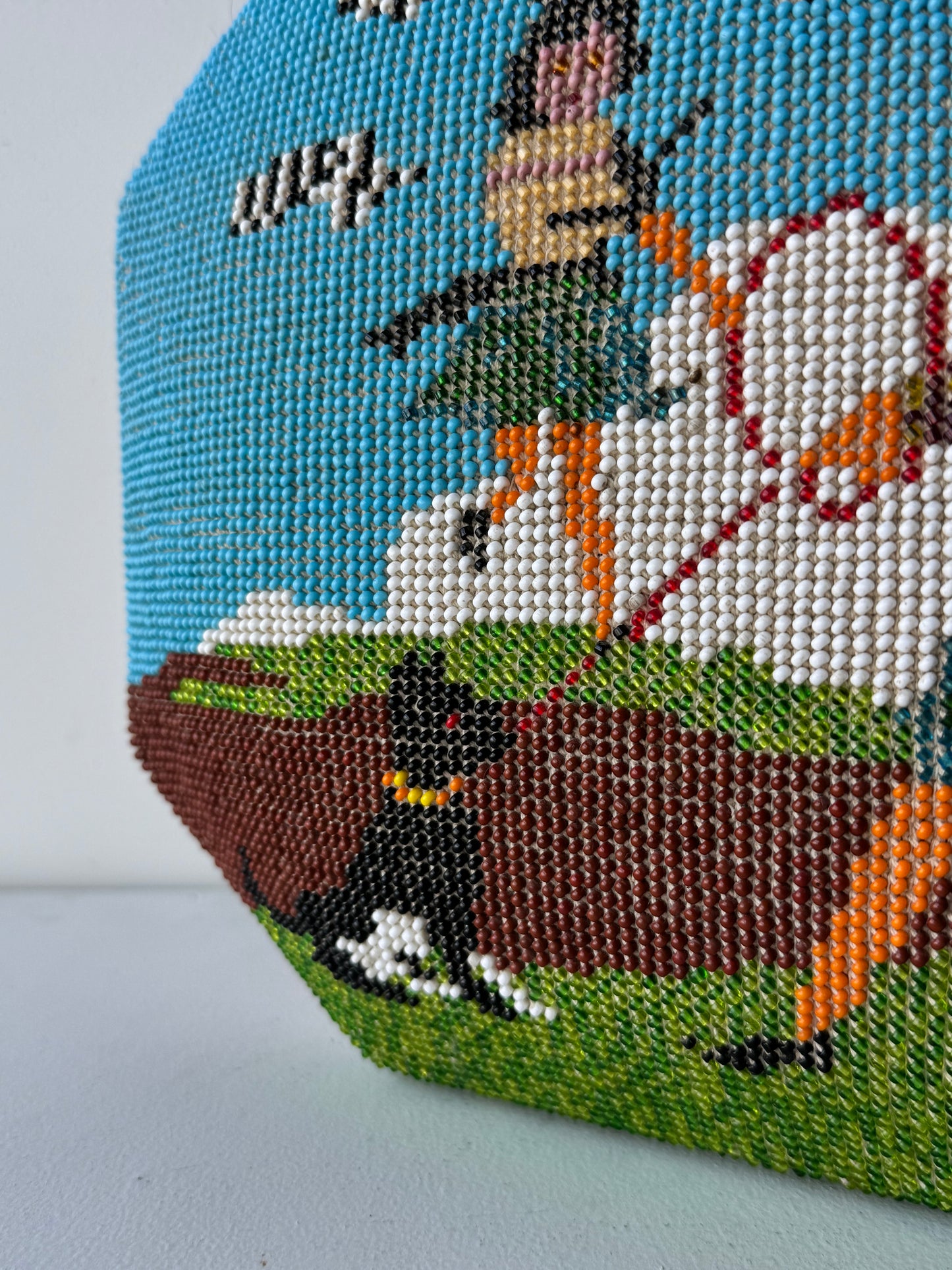 Victorian Beadwork Sweetheart Box