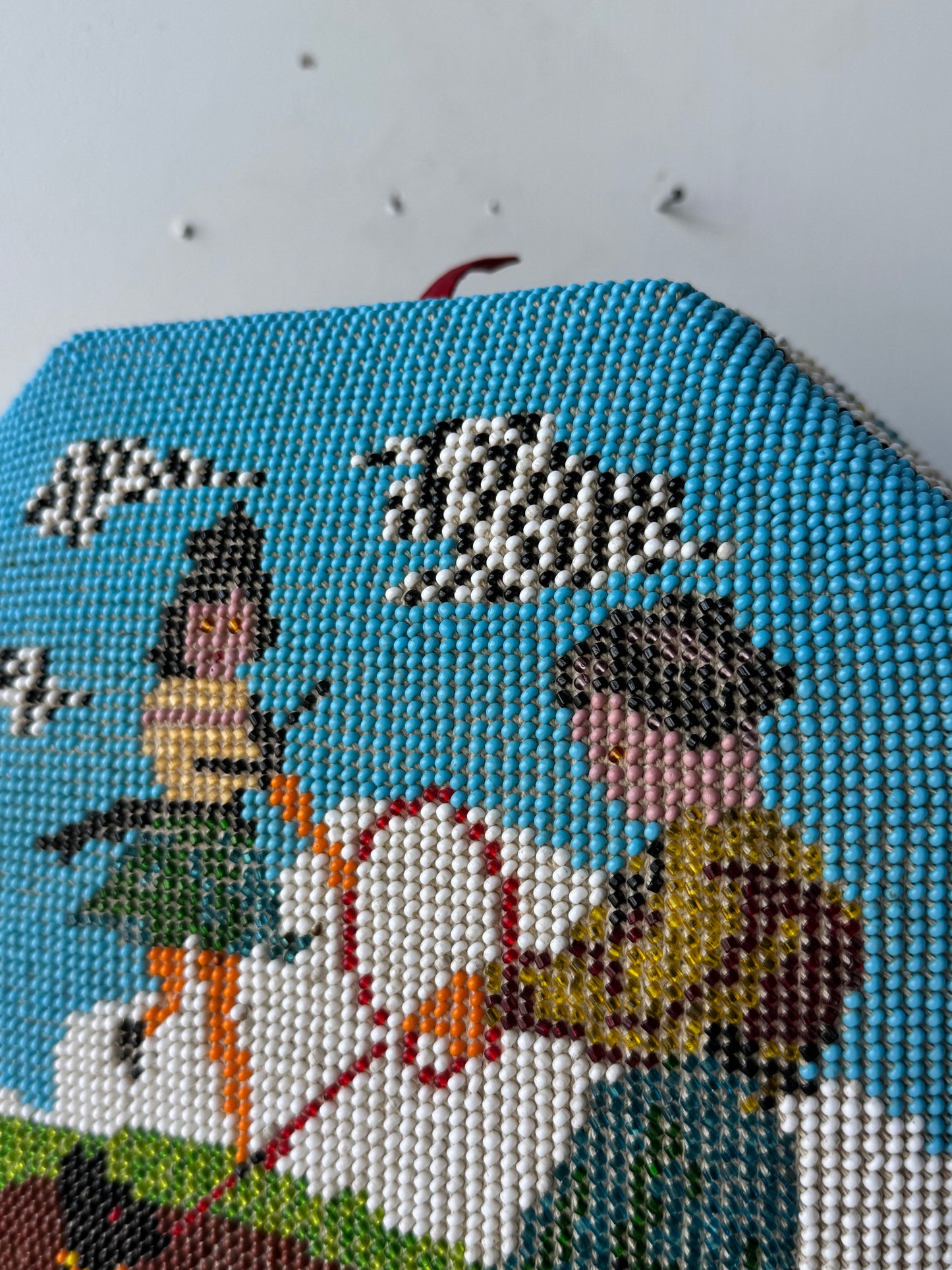 Victorian Beadwork Sweetheart Box