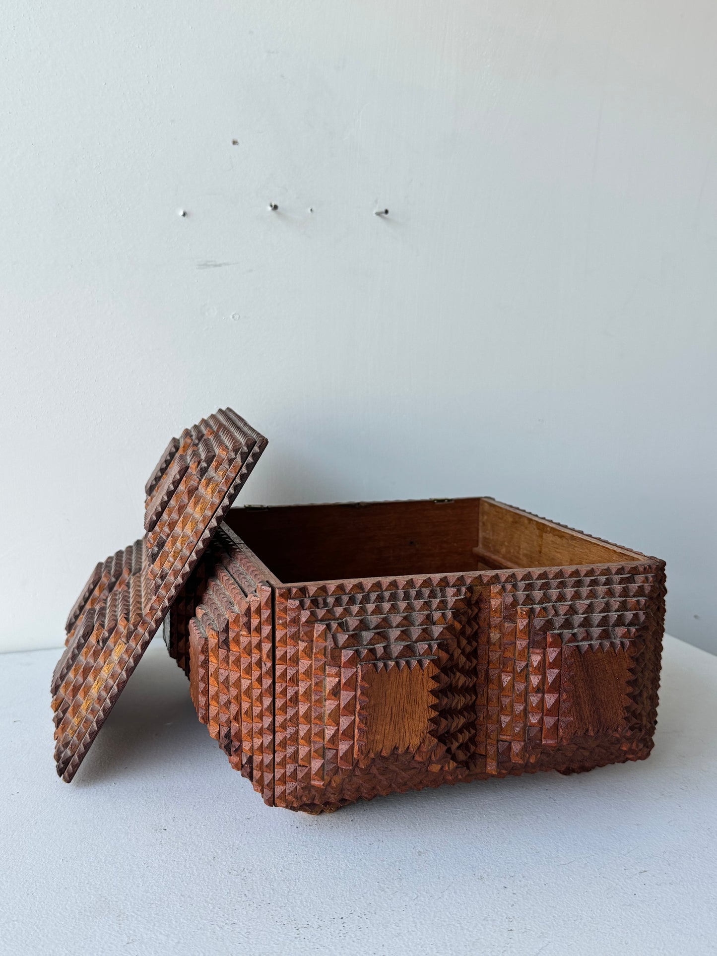 Eight Layered Chip Carved Box