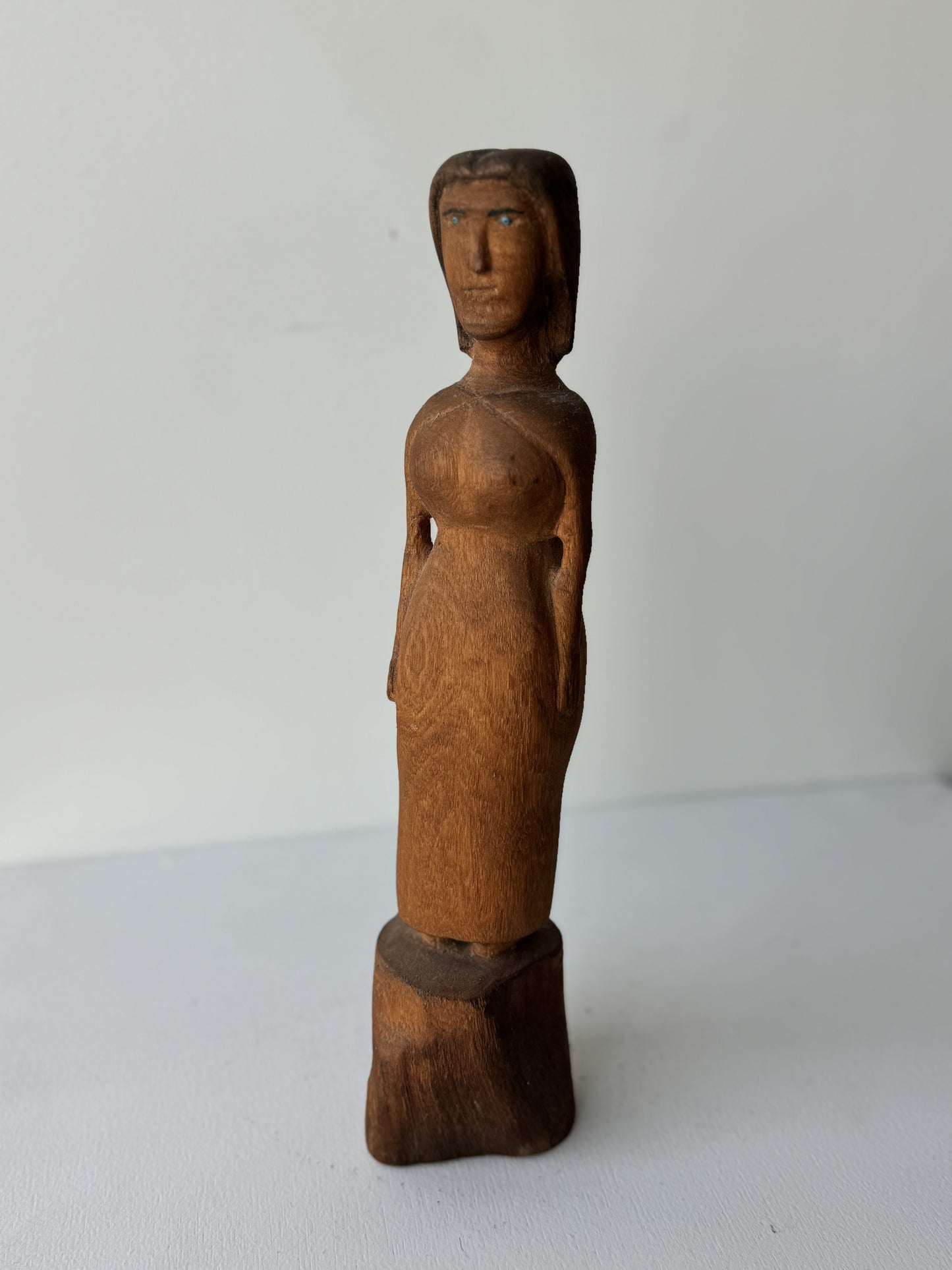 Female Figure with Blue Eyes