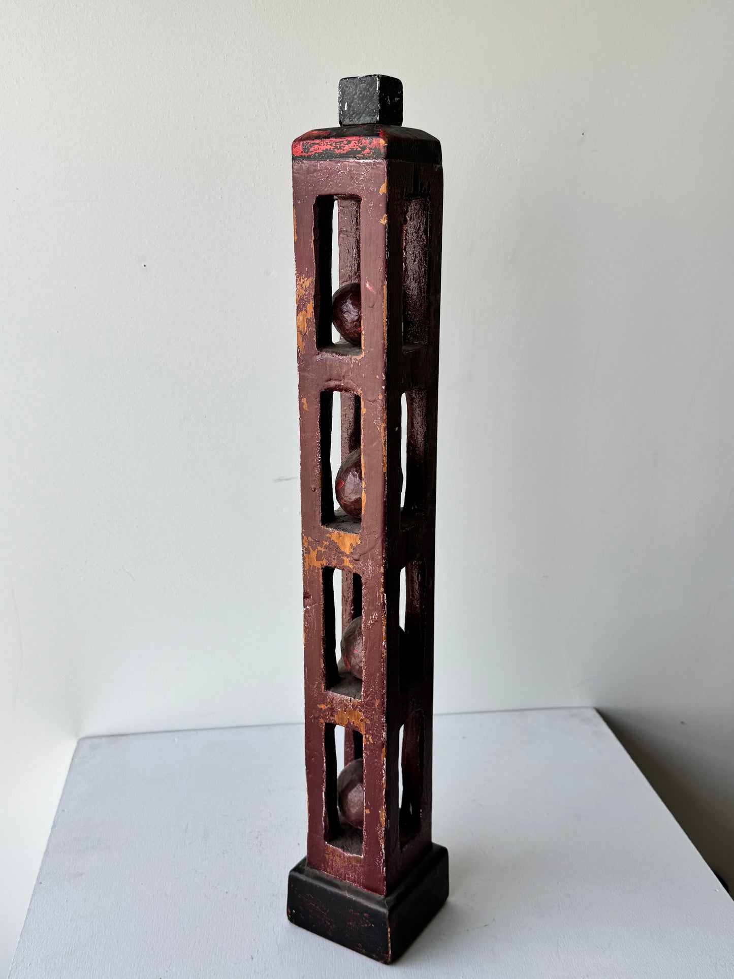 Carved Ball and Cage Tower