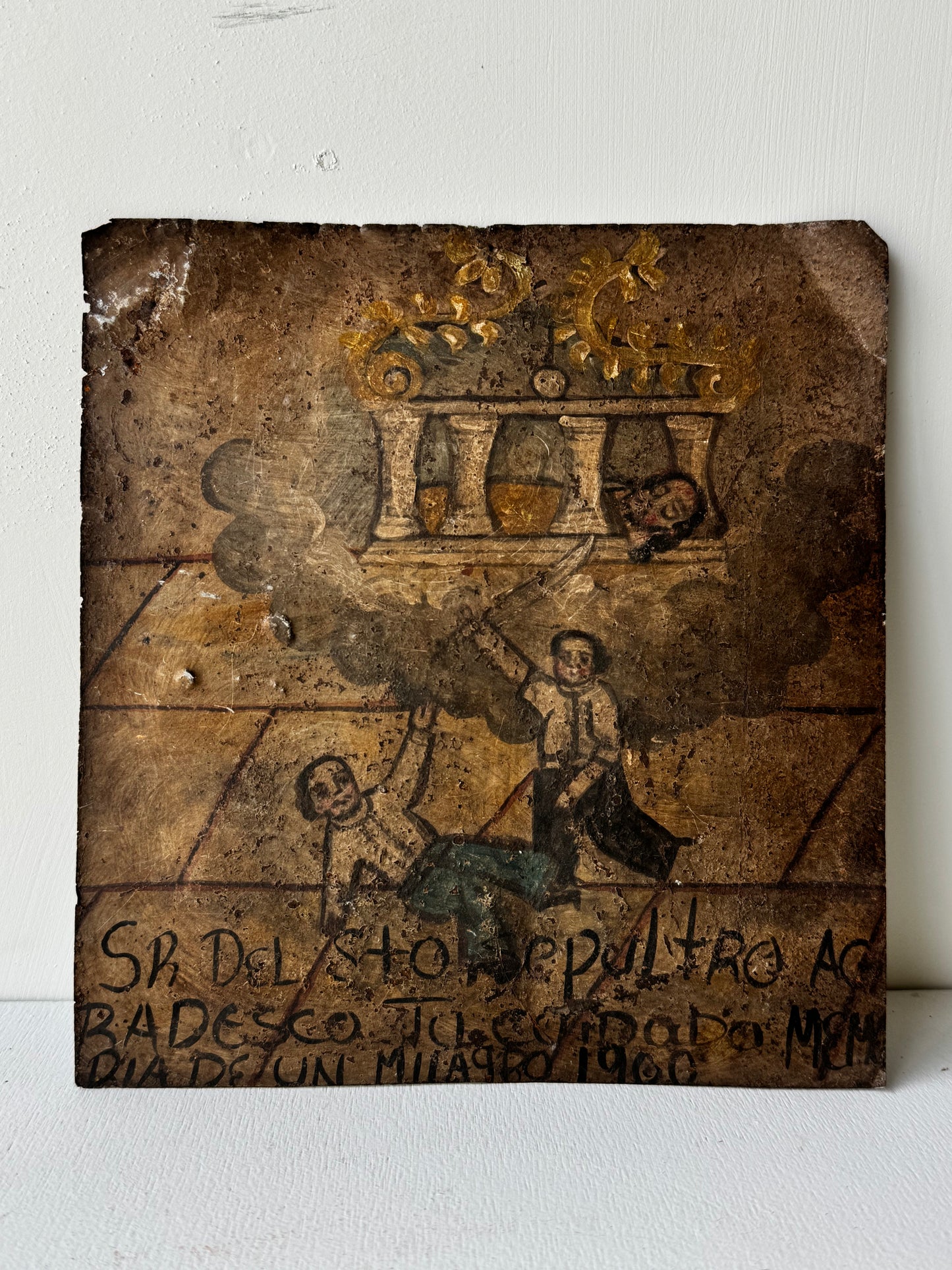 Painted Tin Votive
