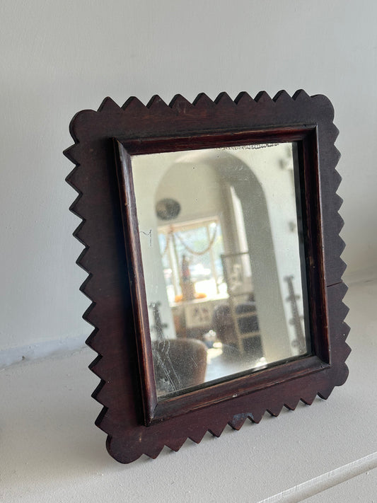 Carved Wooden Frame Mirror