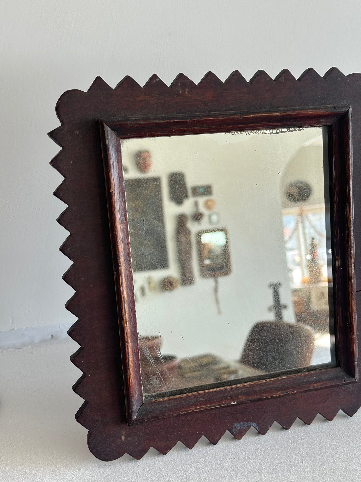 Carved Wooden Frame Mirror