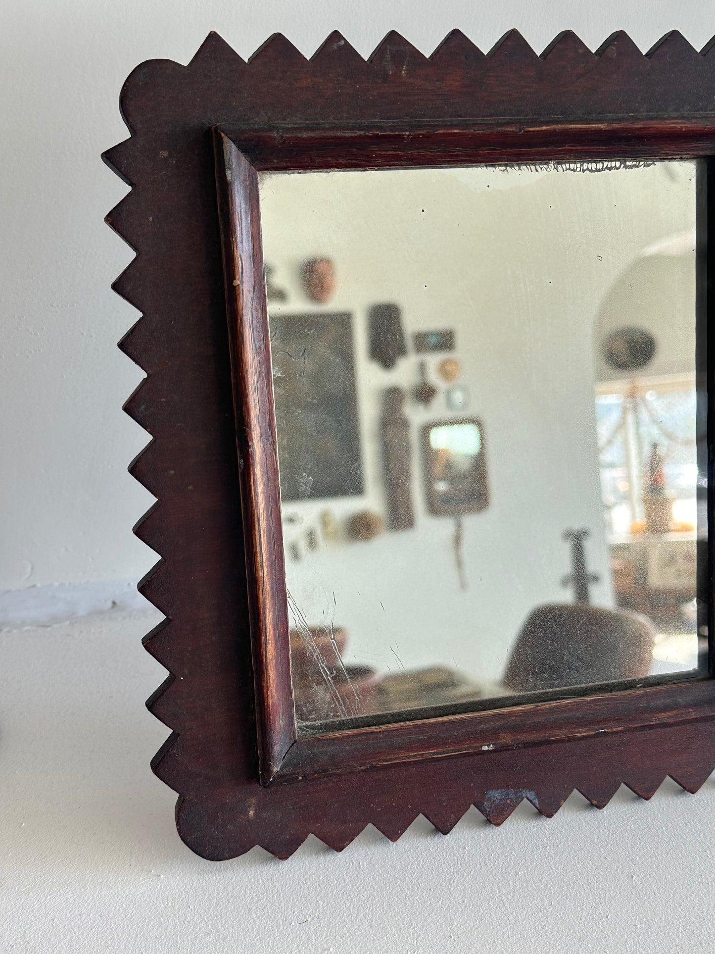 Carved Wooden Frame Mirror