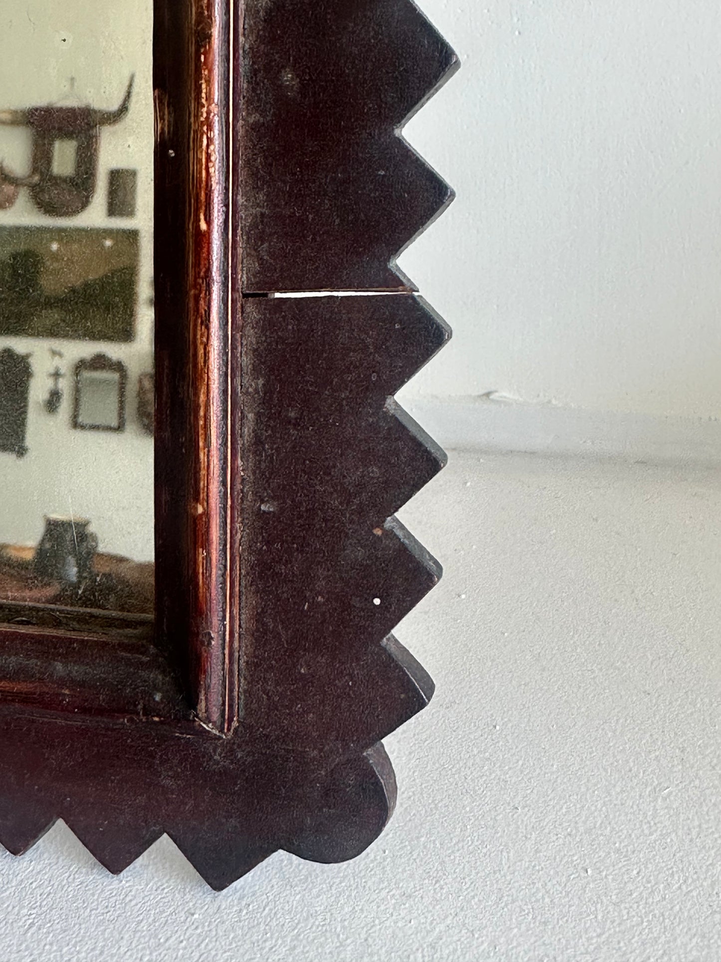 Carved Wooden Frame Mirror