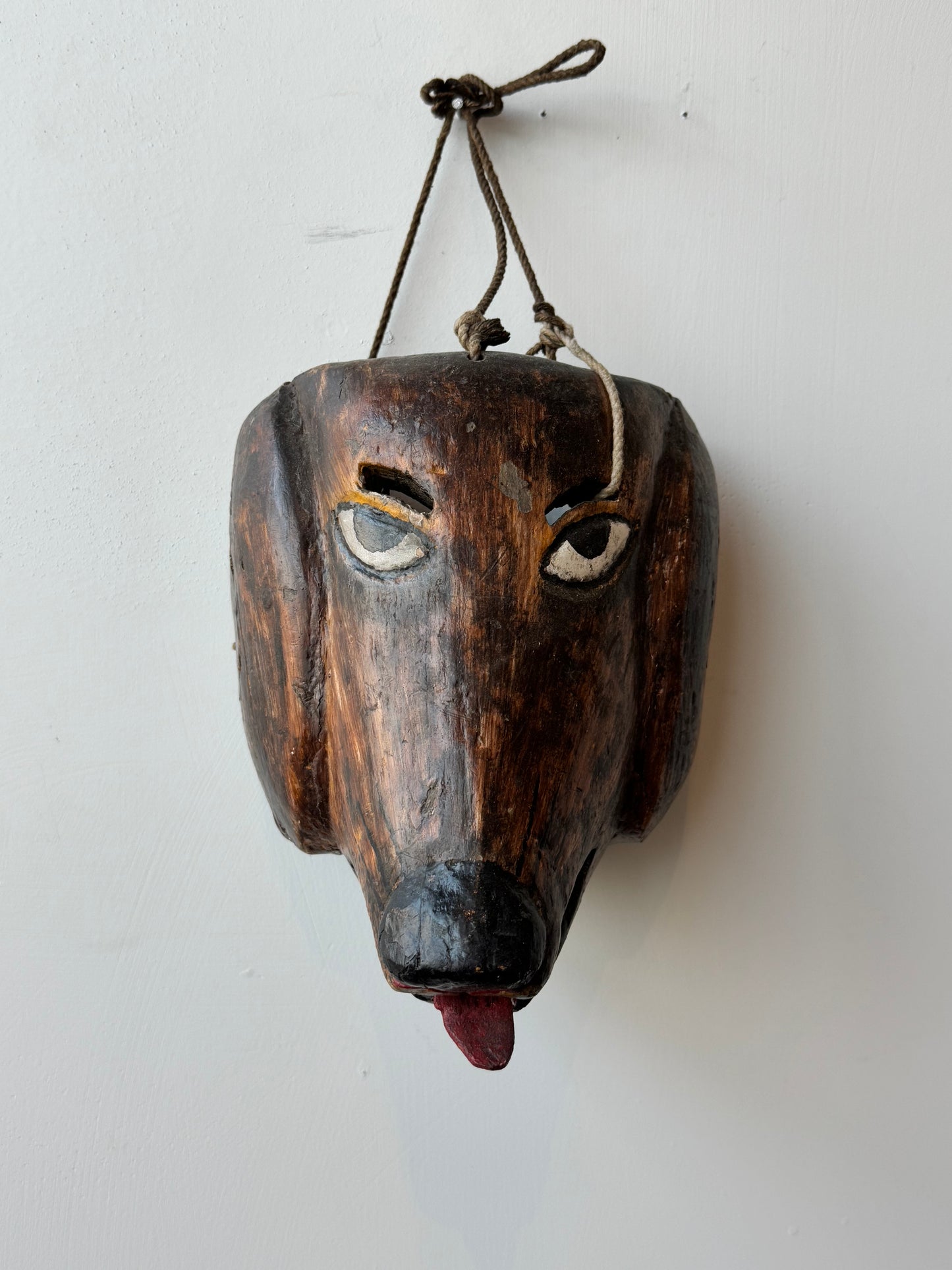 Carved Dog Mask