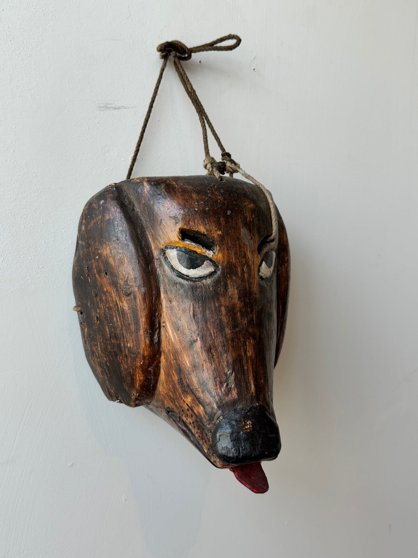 Carved Dog Mask