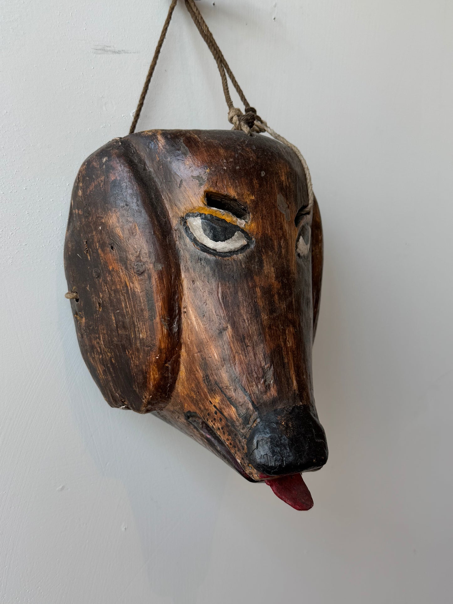 Carved Dog Mask