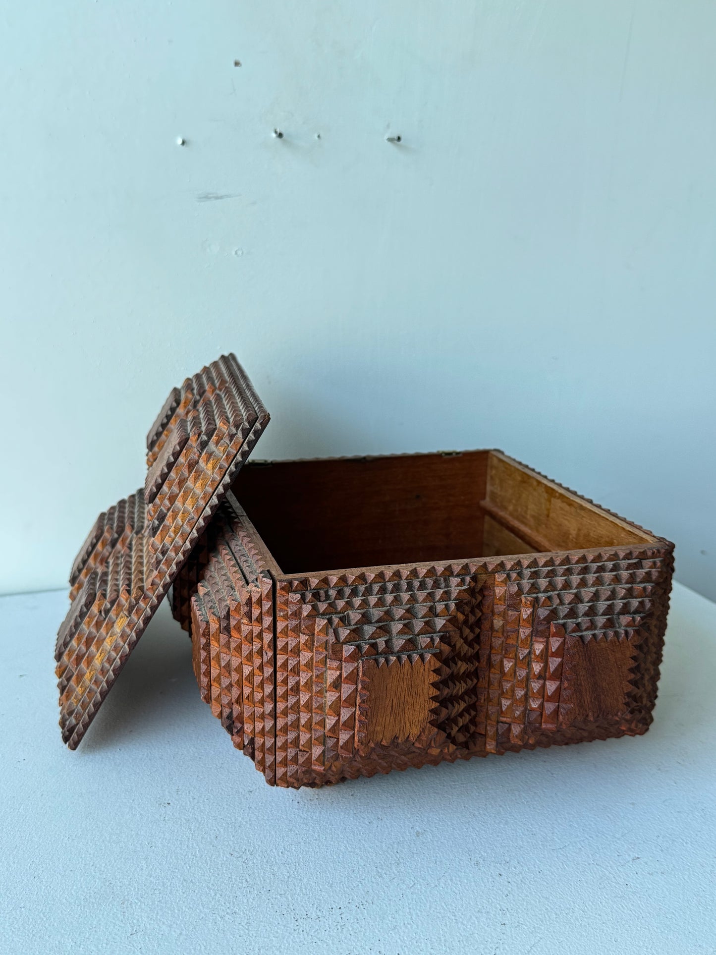 Eight Layered Chip Carved Box