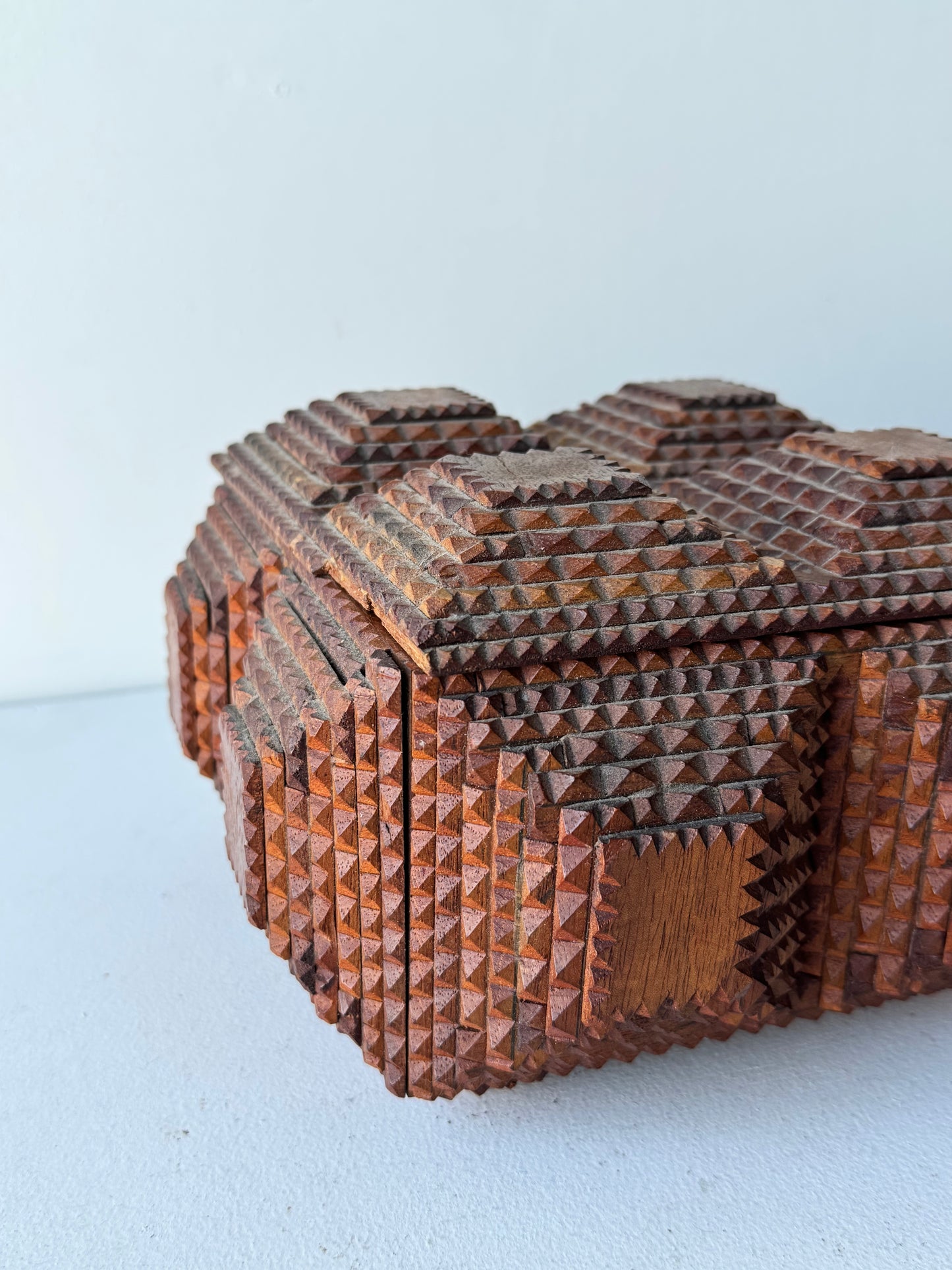 Eight Layered Chip Carved Box
