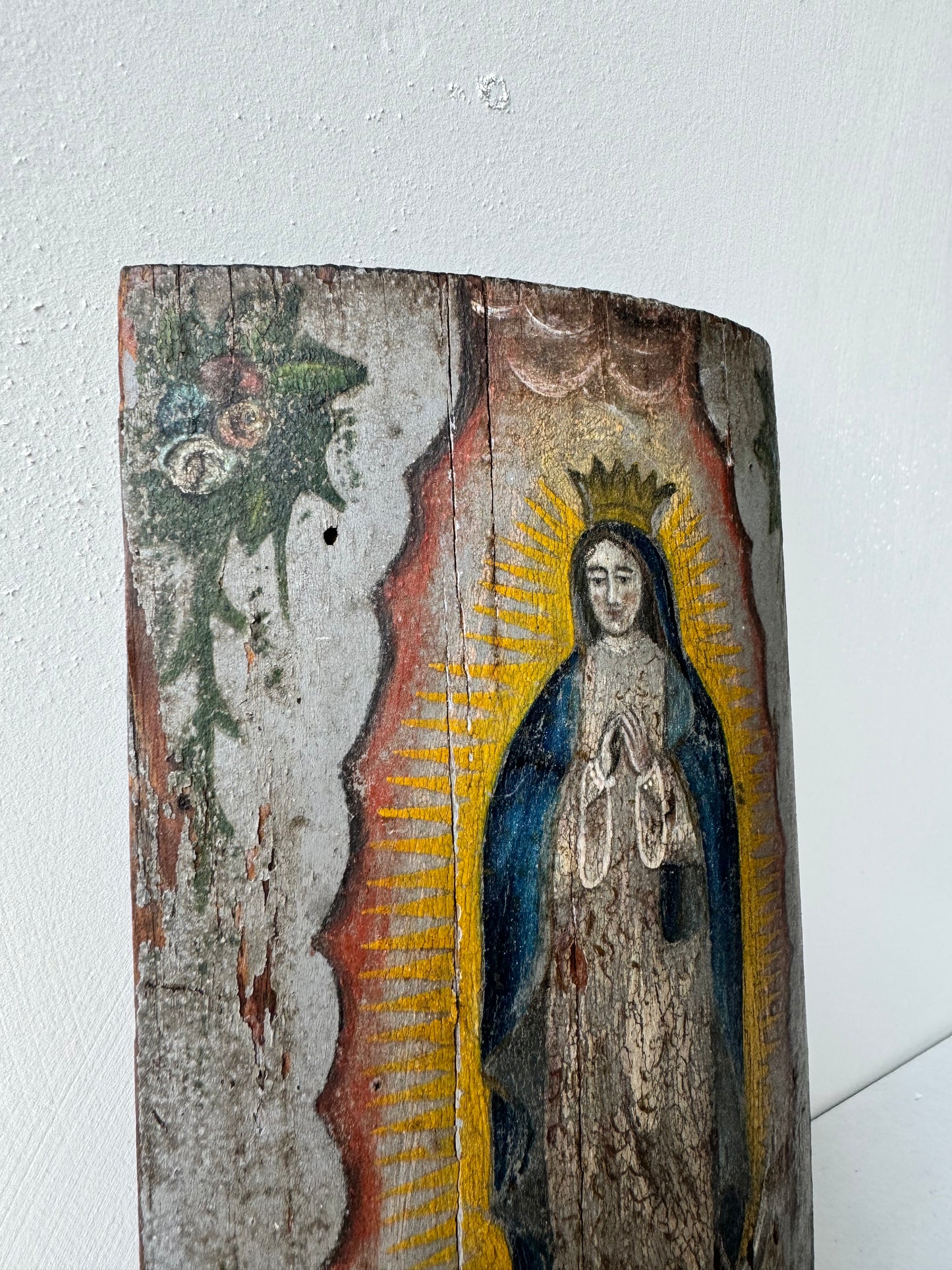 Curved Portrait of Our Lady of Guadalupe