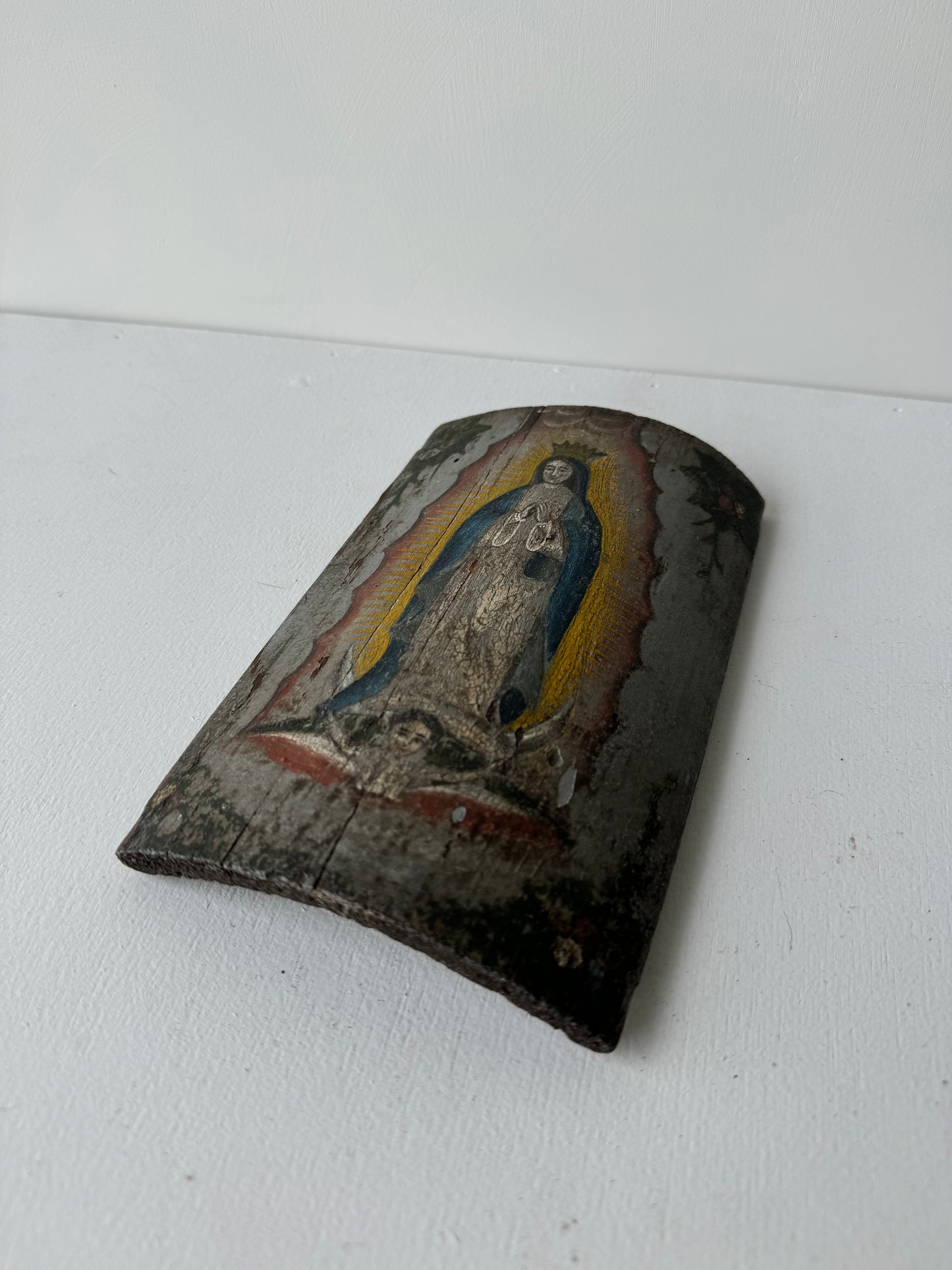 Curved Portrait of Our Lady of Guadalupe