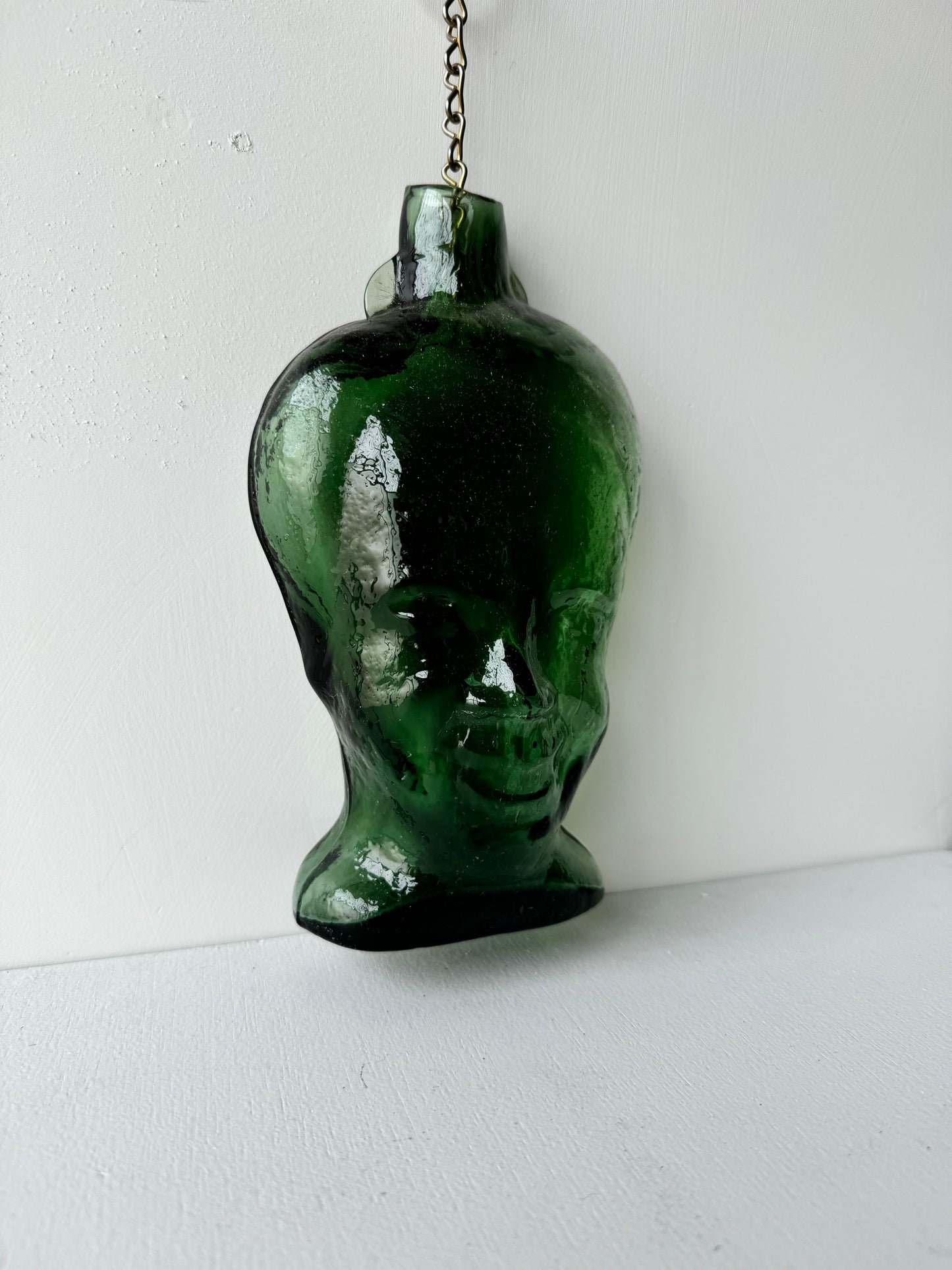 Figural Handblown Glass Bottle