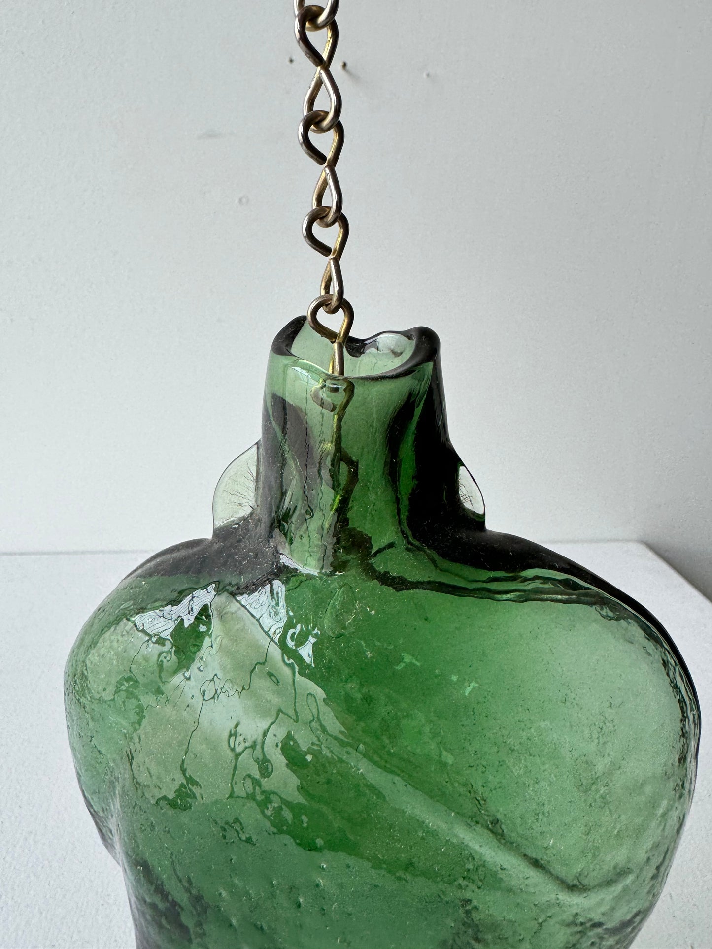 Figural Handblown Glass Bottle