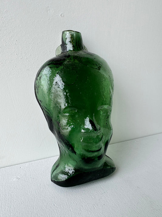 Figural Handblown Glass Bottle