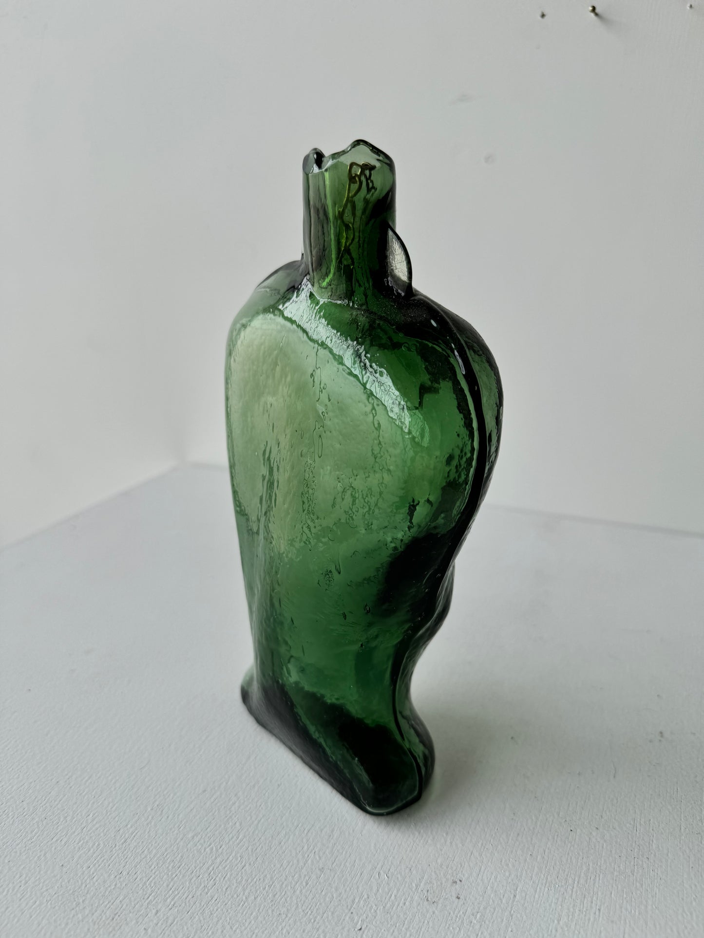 Figural Handblown Glass Bottle