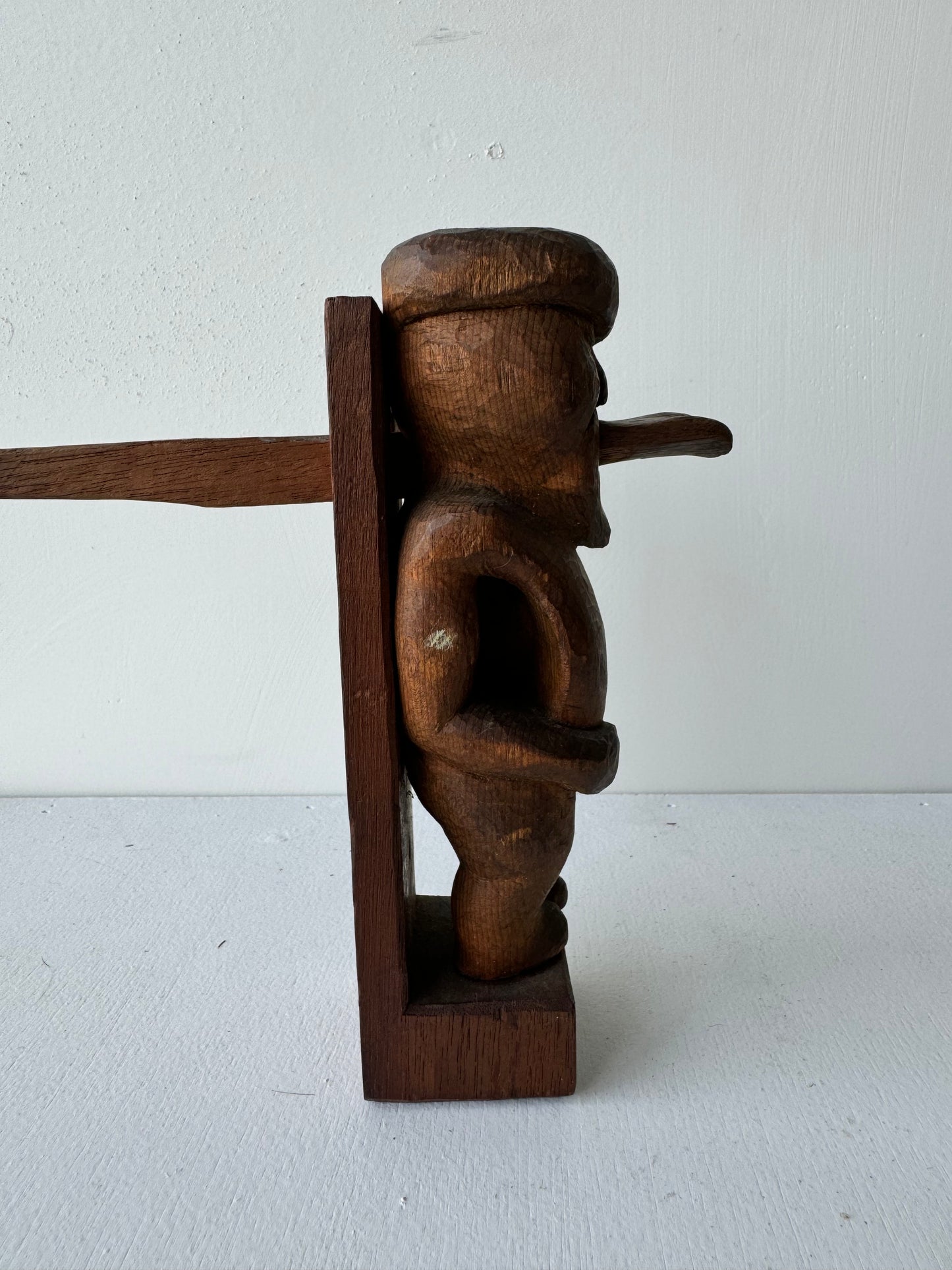 Figural Wooden Door Handle