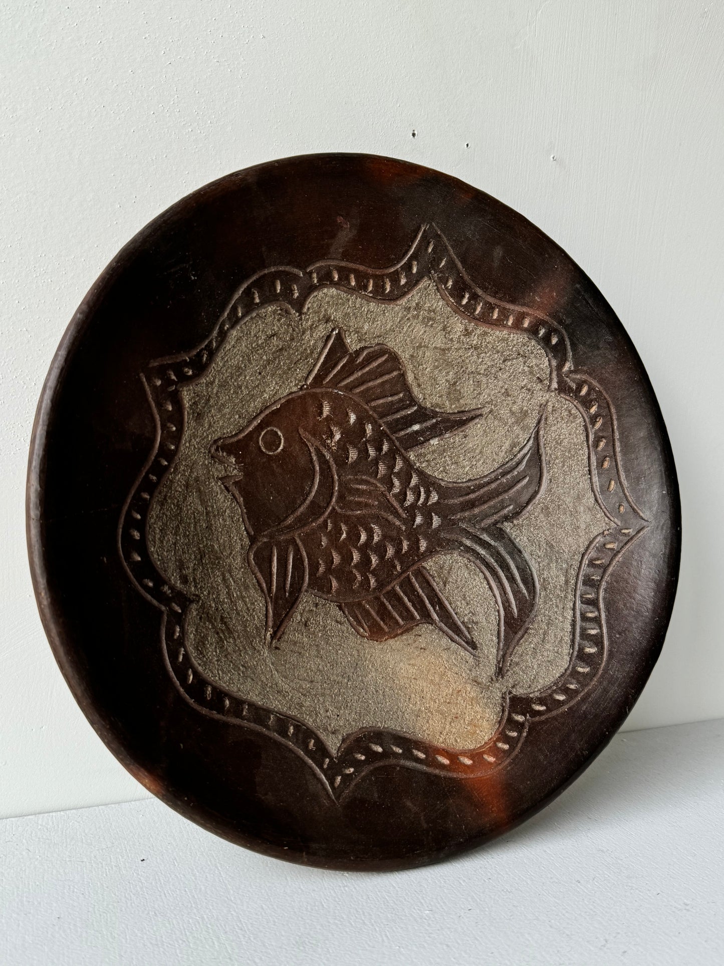 Oaxacan Clay Fish Plate